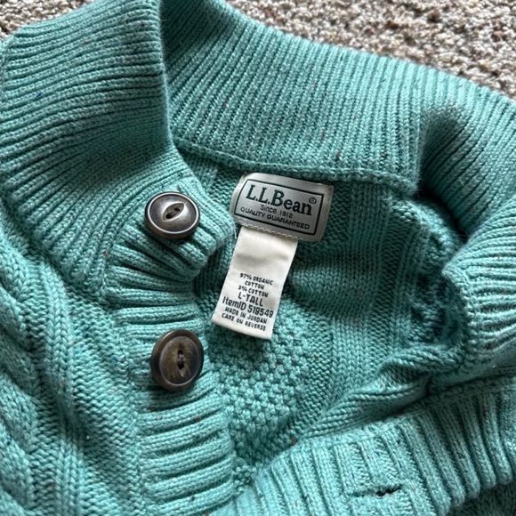 L.L. Bean Men's Bean's Heritage Soft Cotton Fisherman Sweater
Size Large Tall - Picture 8 of 12